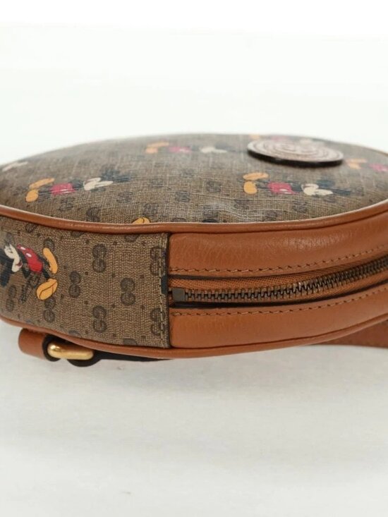 GUCCI Micro GG Supreme Disney Backpack PVC Beige Gold 603730 Auth 159823M